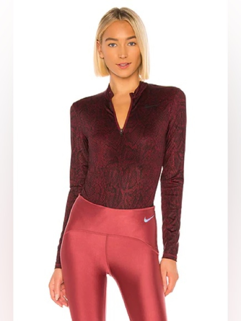 Nike Python Bodysuit in Team Red